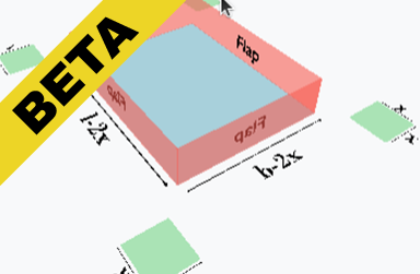 To construct an open box of maximum volume