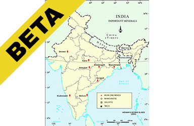 Distribution of minerals